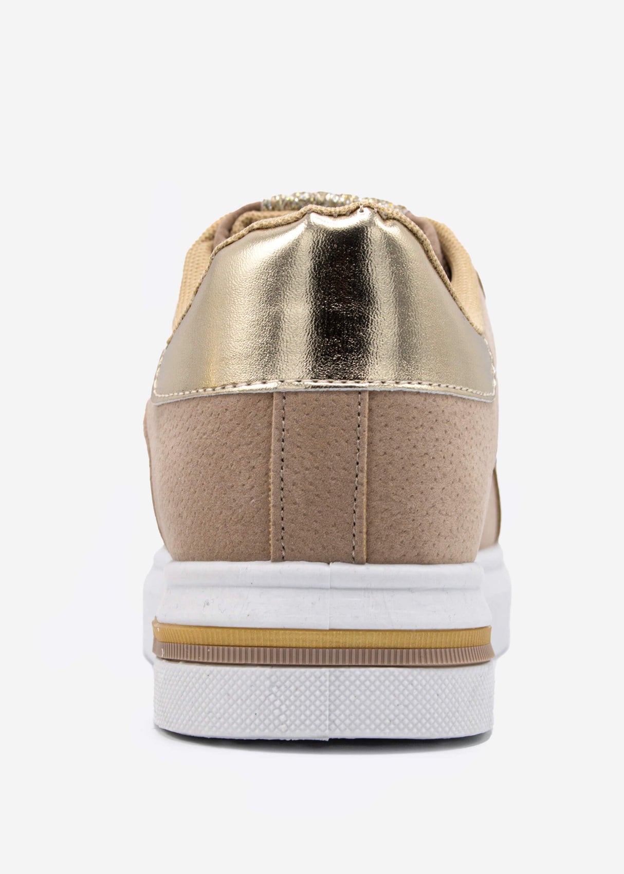 Embossed sneakers, beige