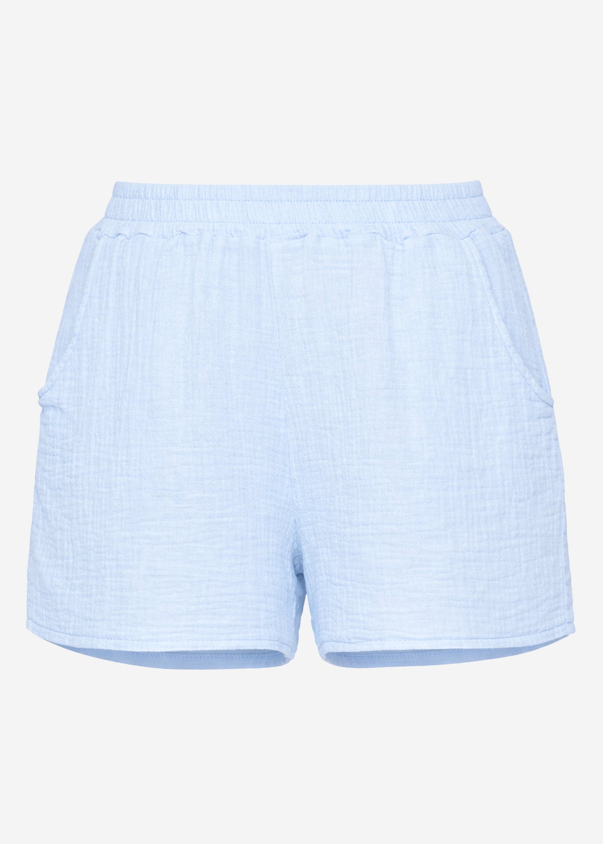 Musselin Shorts - hellblau