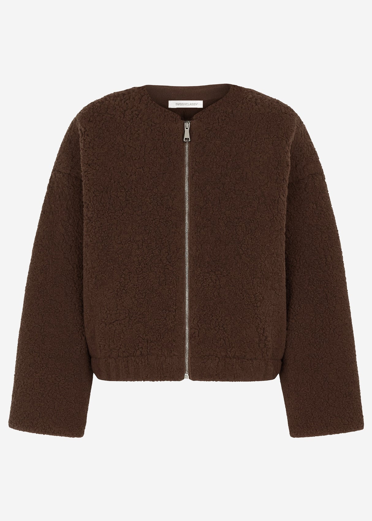 Bomberjacke aus Teddyfell - braun