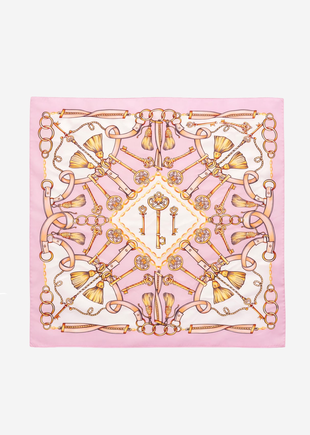 Halstuch mit Print - rosa