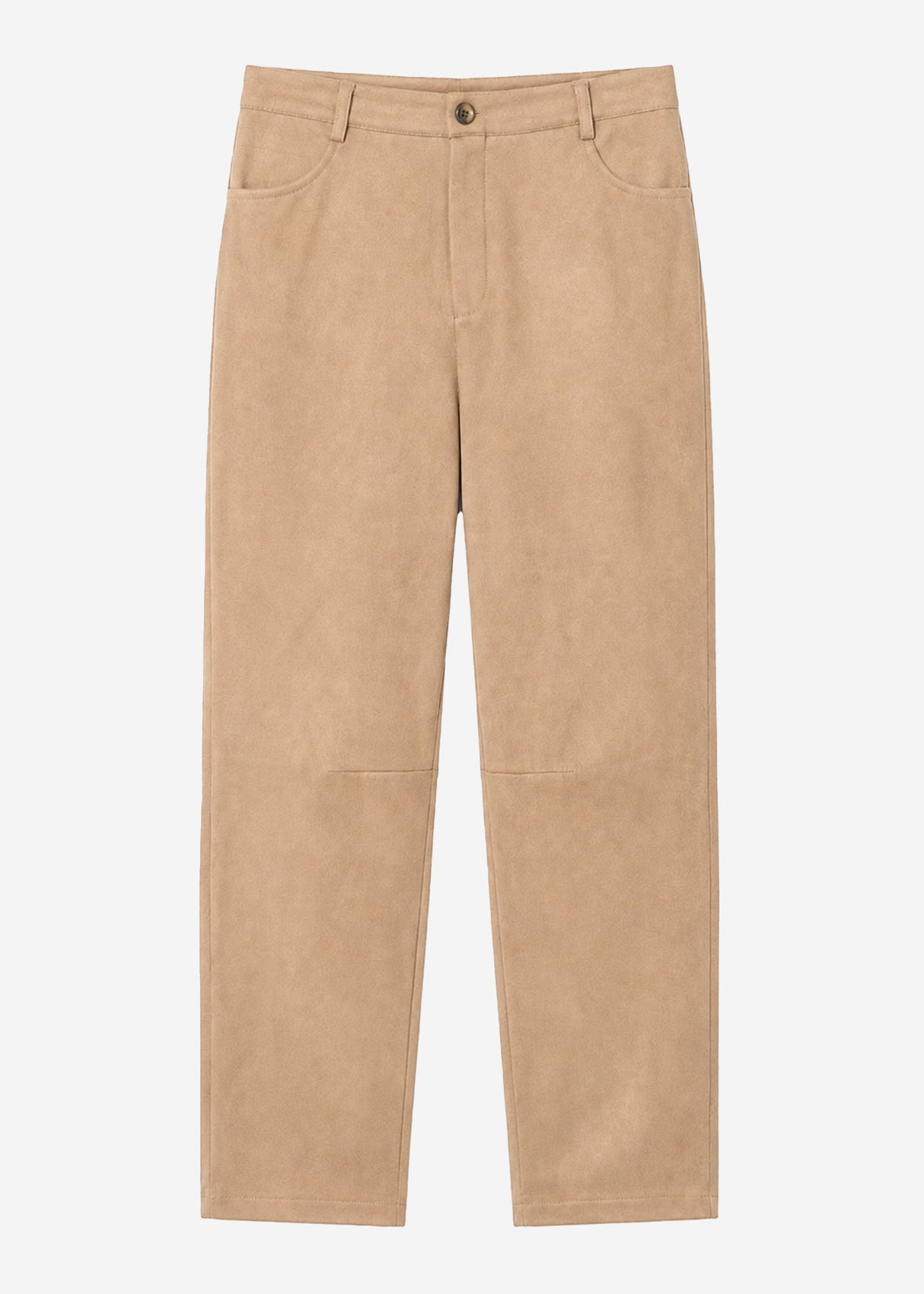 Barrel Hose in Wildlederoptik - beige