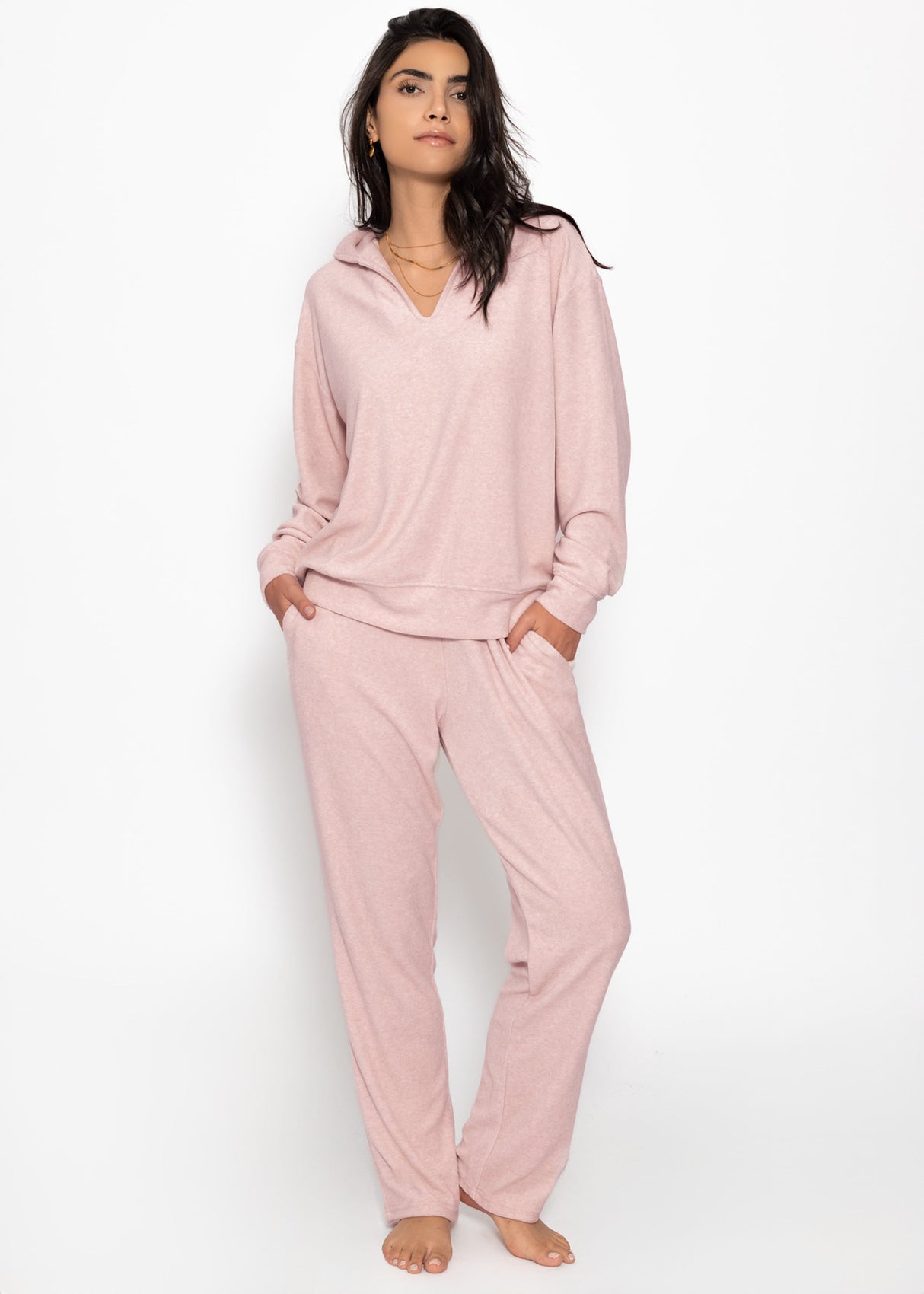 Terry cloth pants - pink