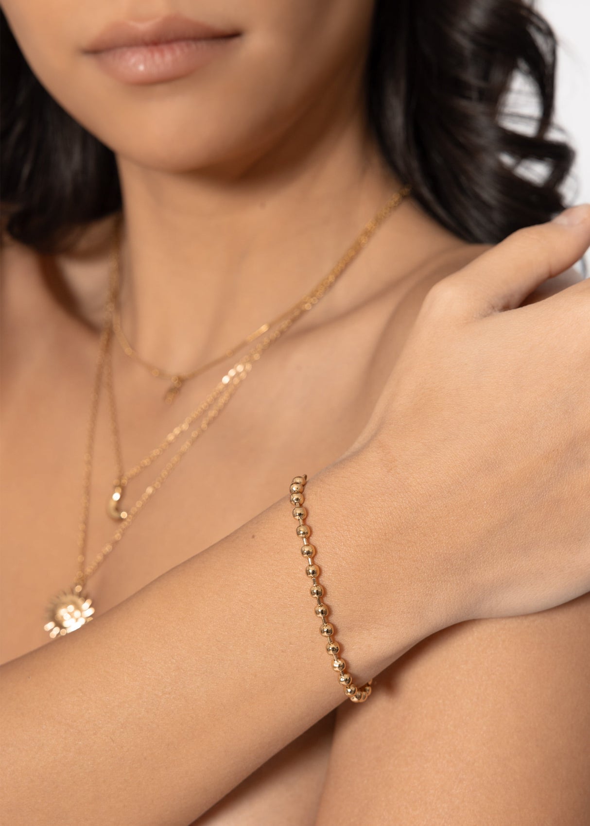 Kugel Armband - gold