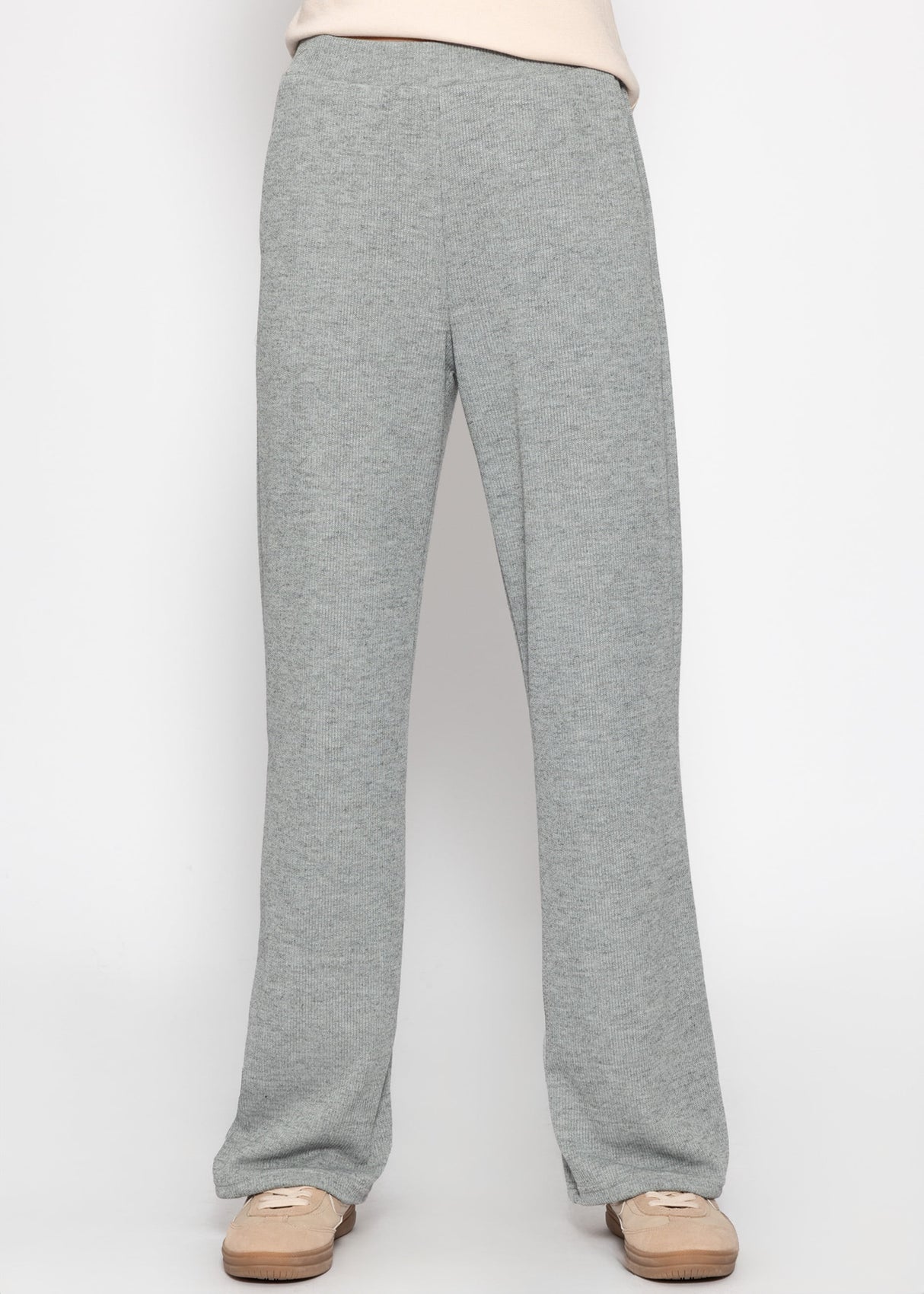 Loungewear trousers in rippoptics - gray