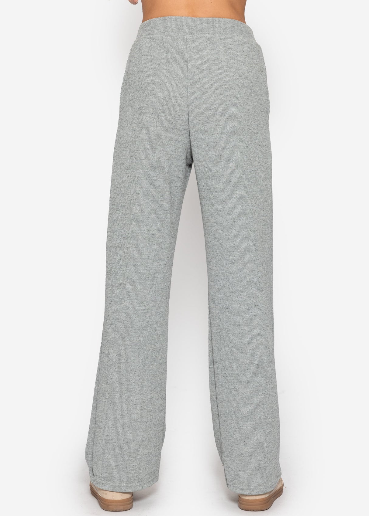 Loungewear trousers in rippoptics - gray