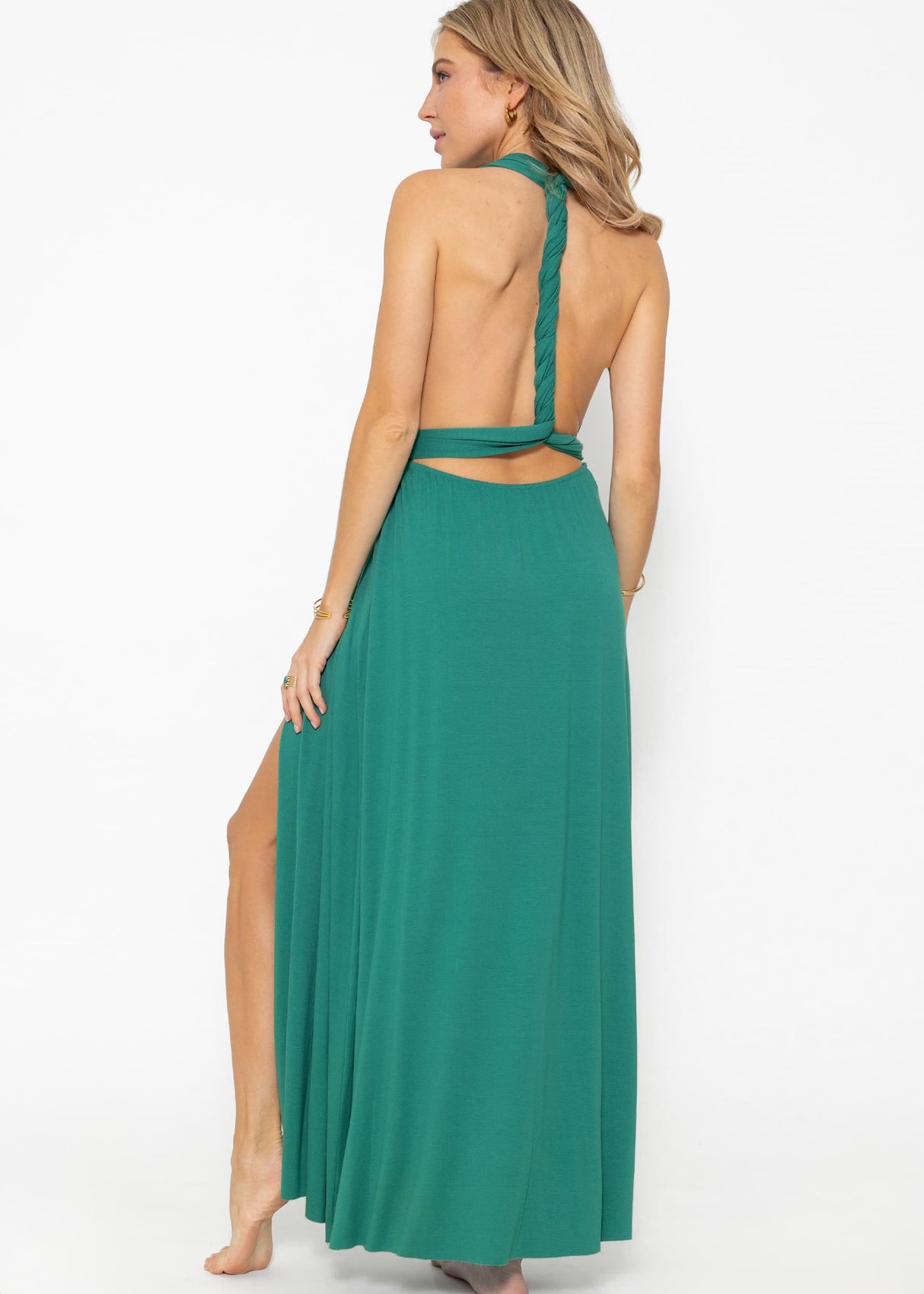 Maxi Multiway Kleid, grün