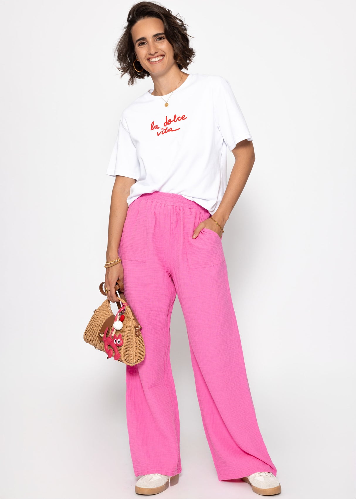 Muslin pants - pink