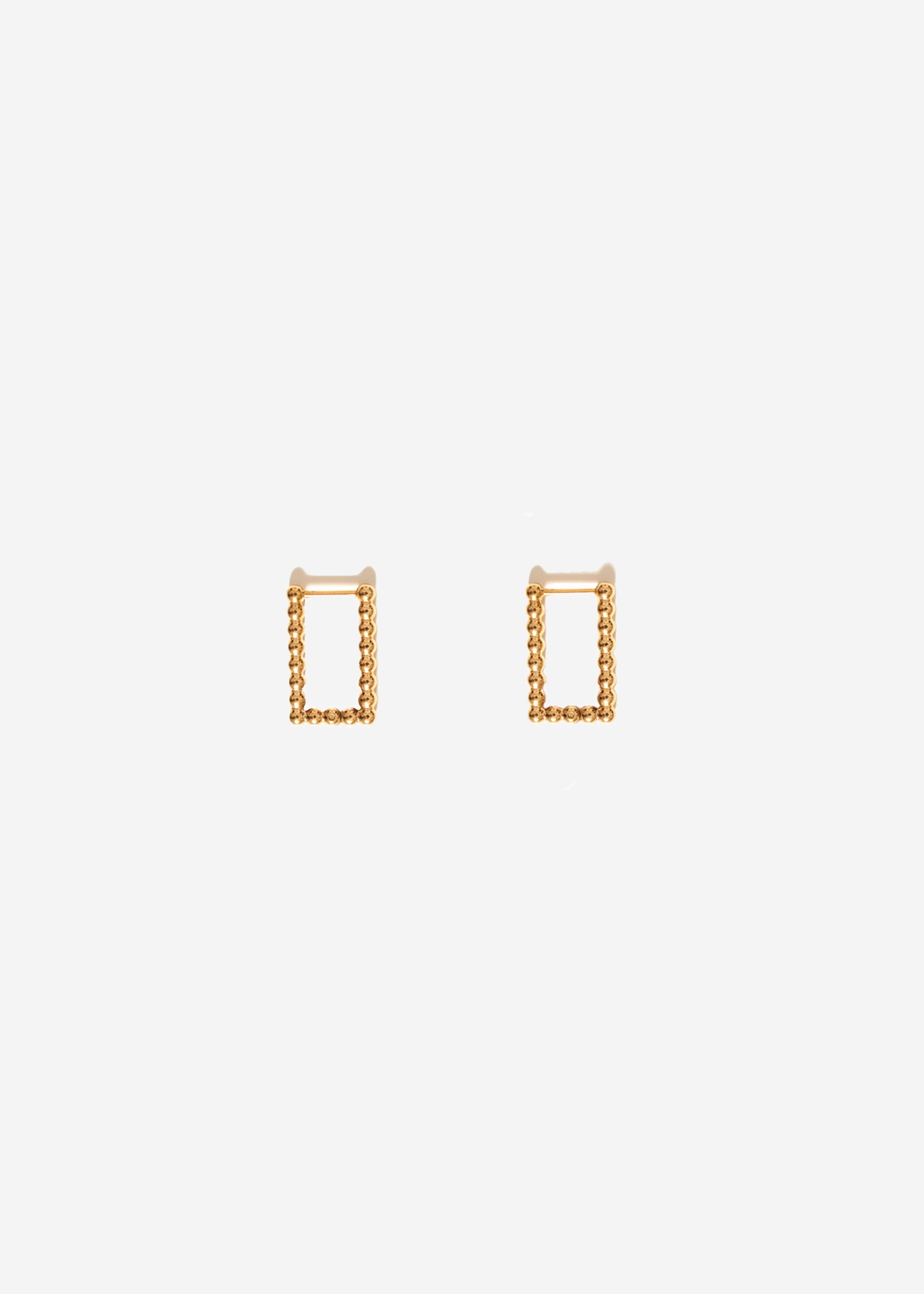 Ear connector with balls - gold
