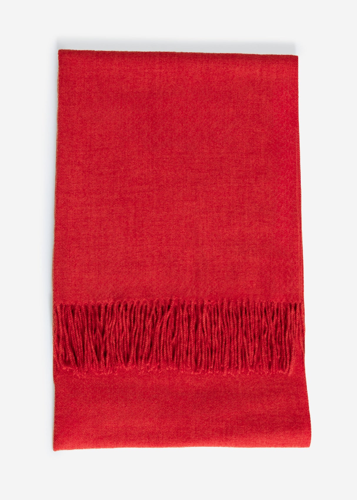 Soft scarf with cashmere - red