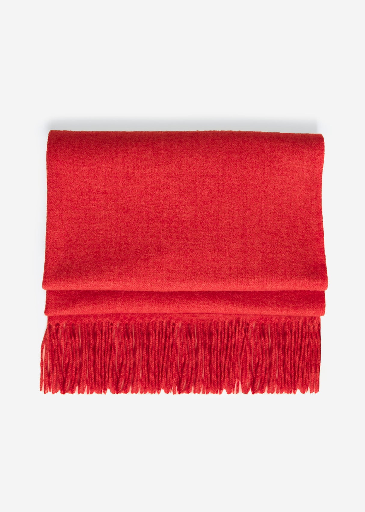 Soft scarf with cashmere - red
