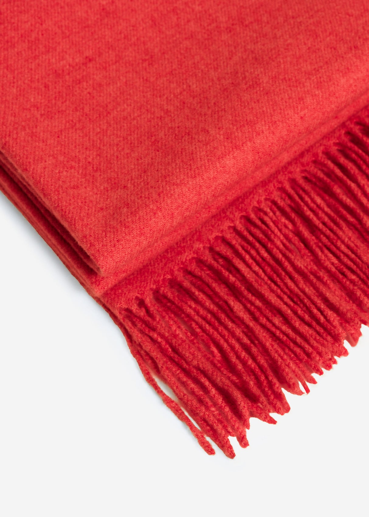Soft scarf with cashmere - red