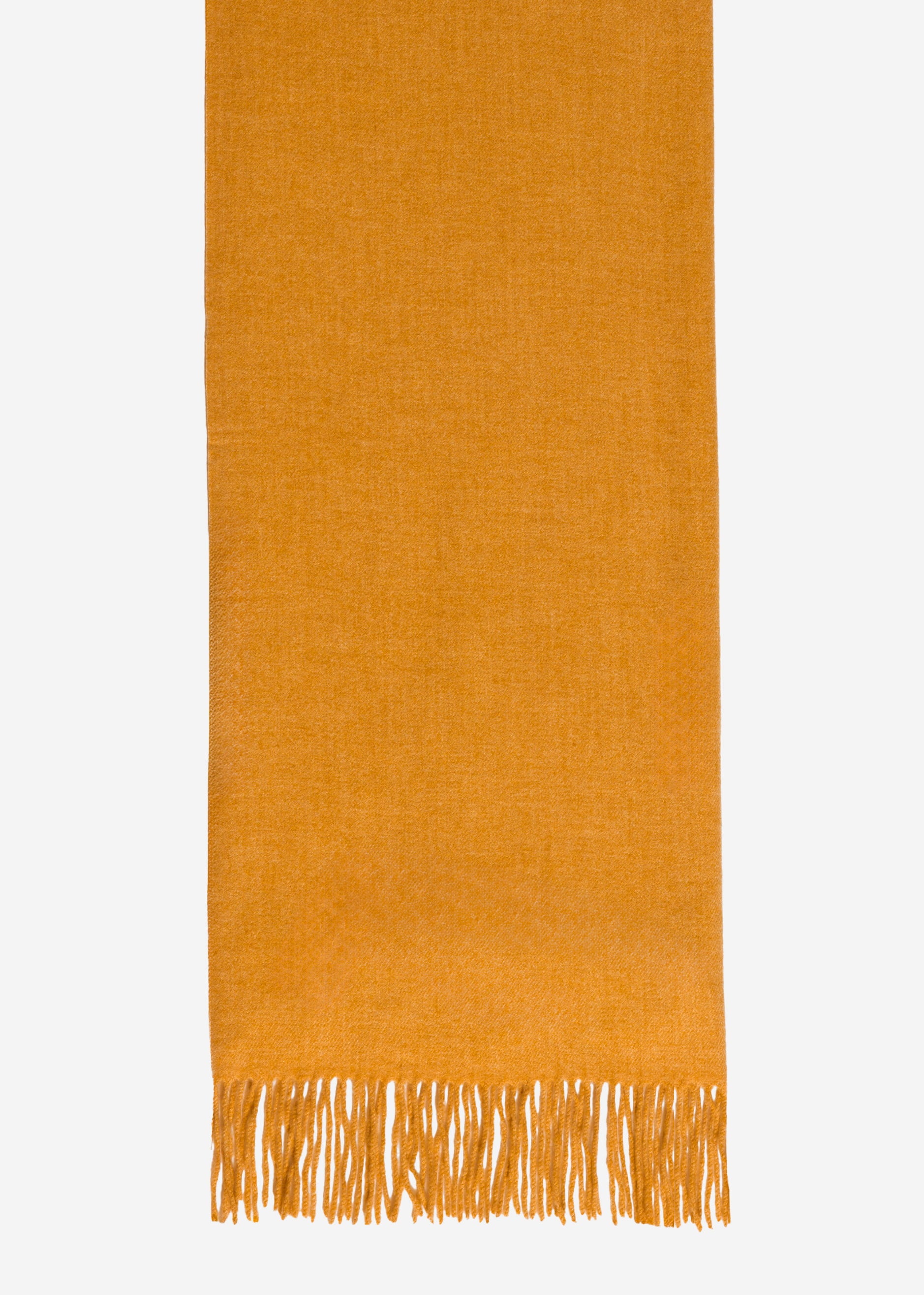 Soft scarf with cashmere - mustard yellow