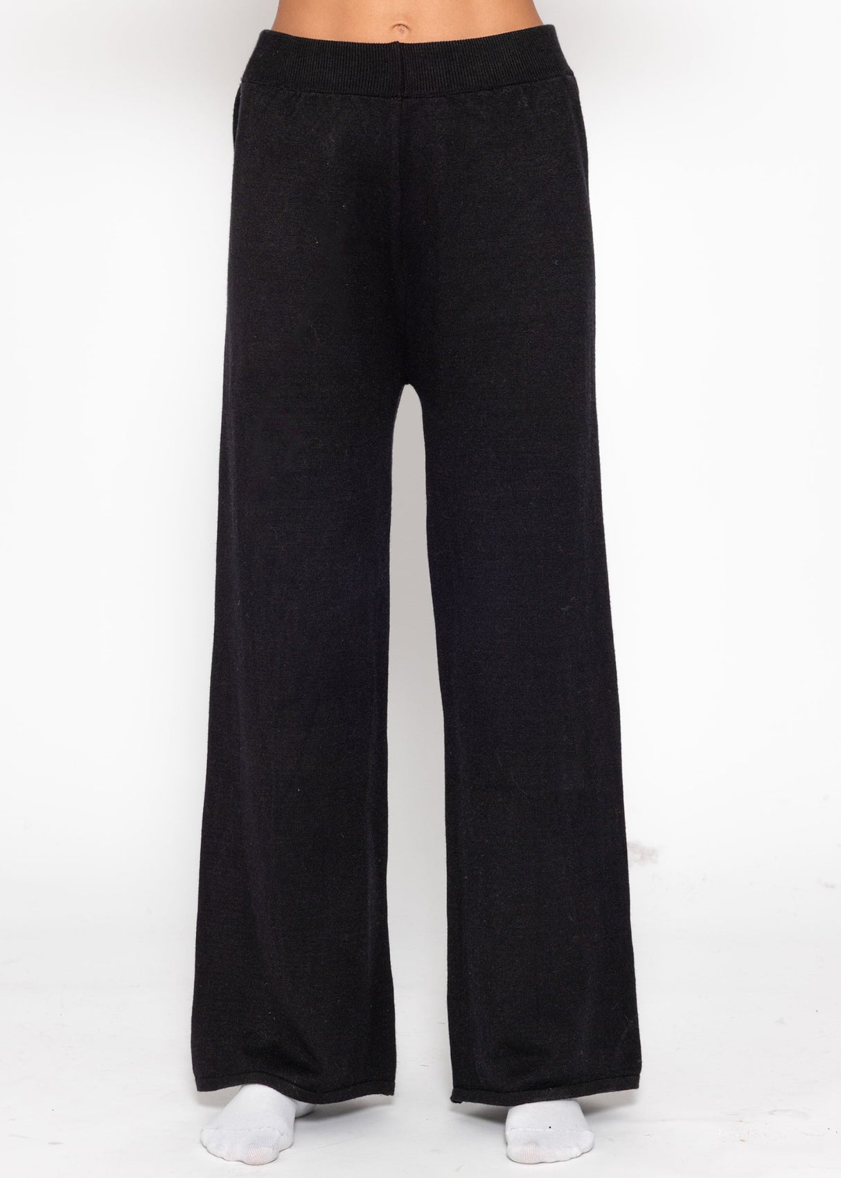Knitted pants - black