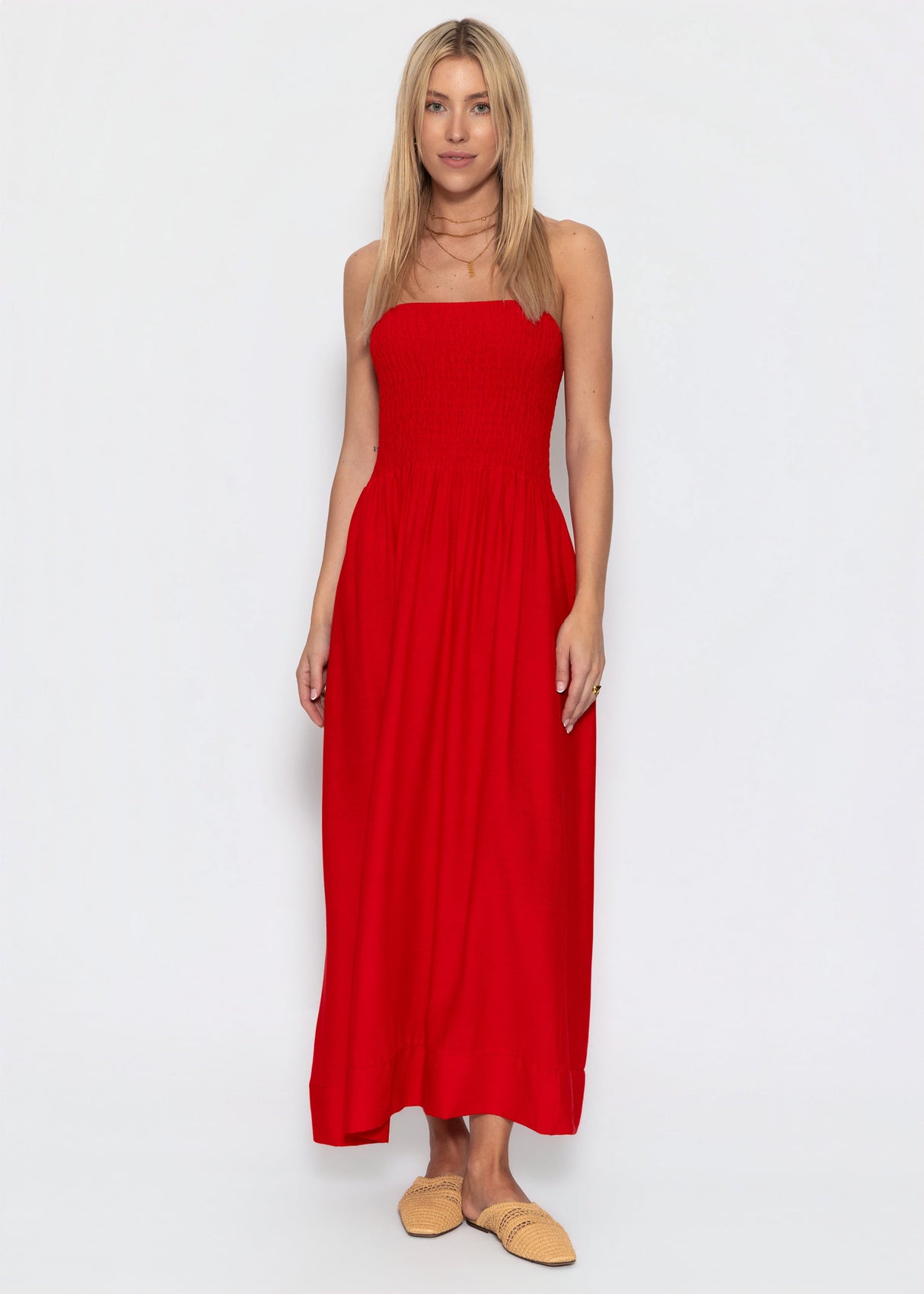sassyclassy Bandeau Kleid - rot