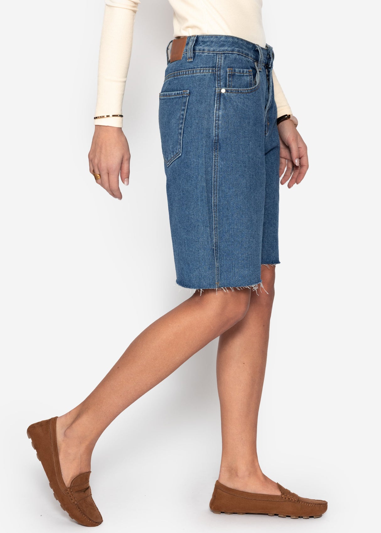 Bermuda jeans shorts - blue