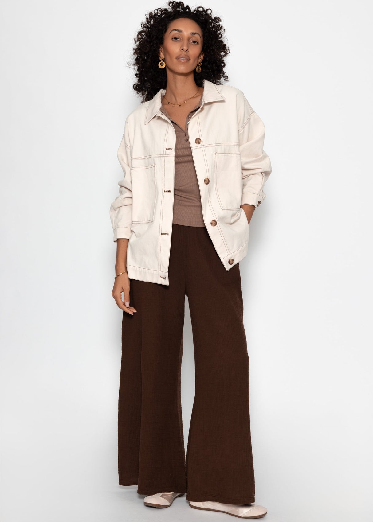 Blouse jacket - beige