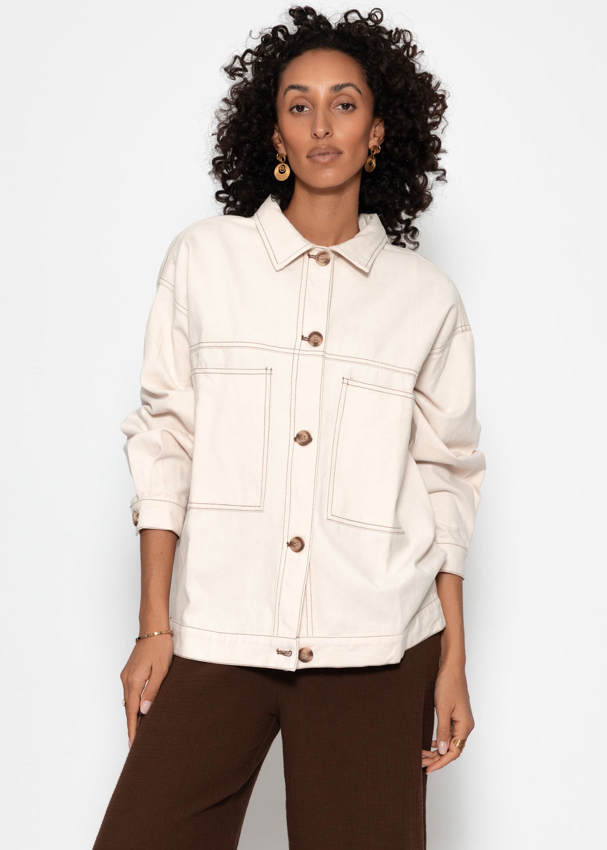 Blouse jacket - beige