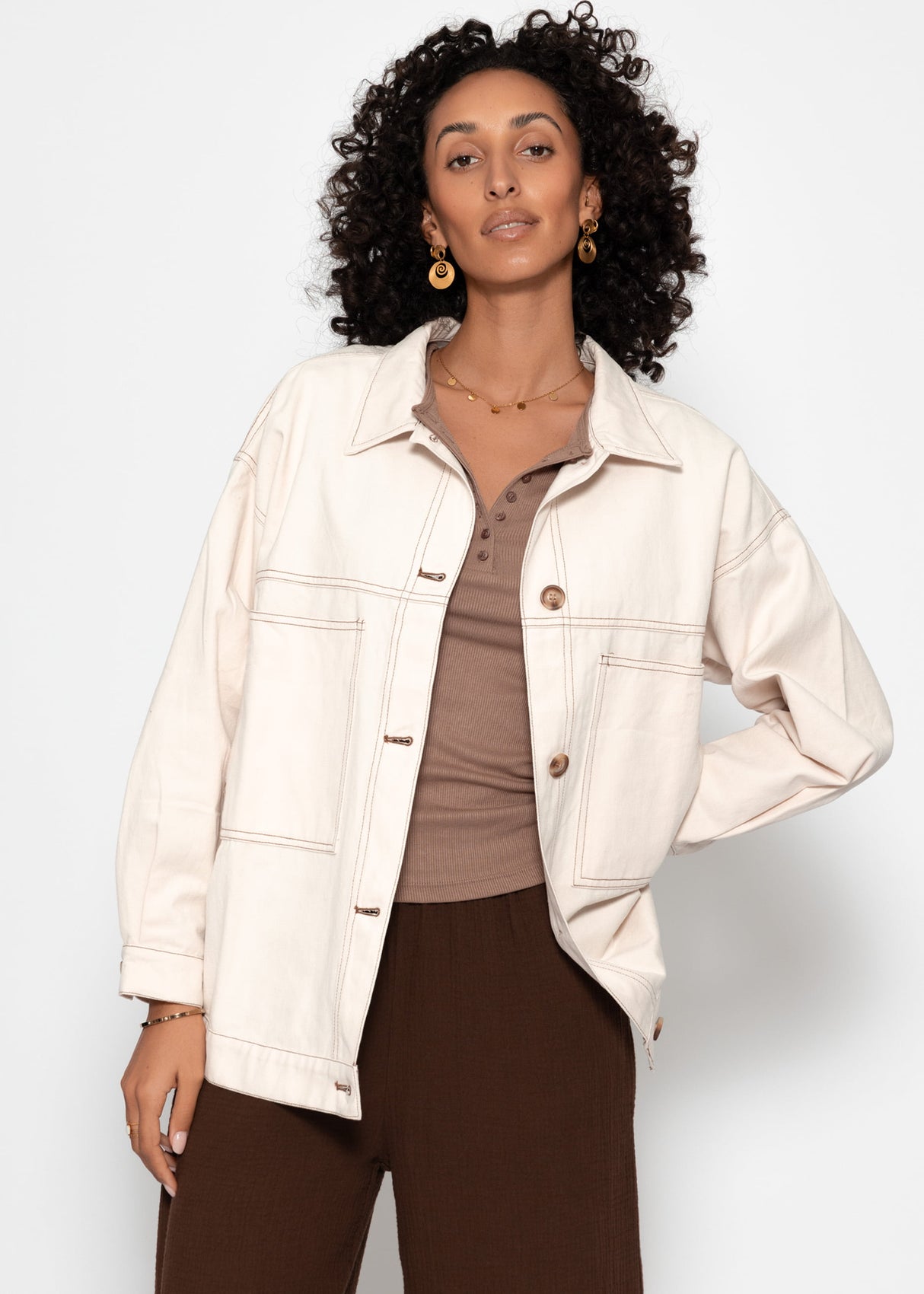 Blouse jacket - beige