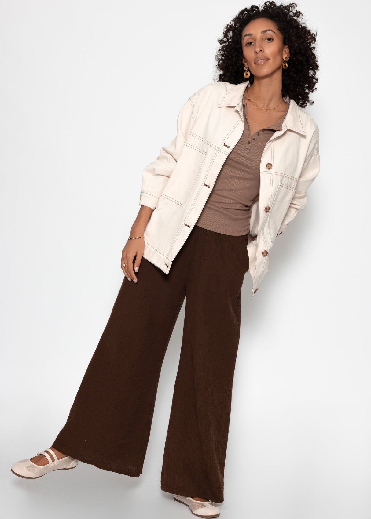 Blouse jacket - beige