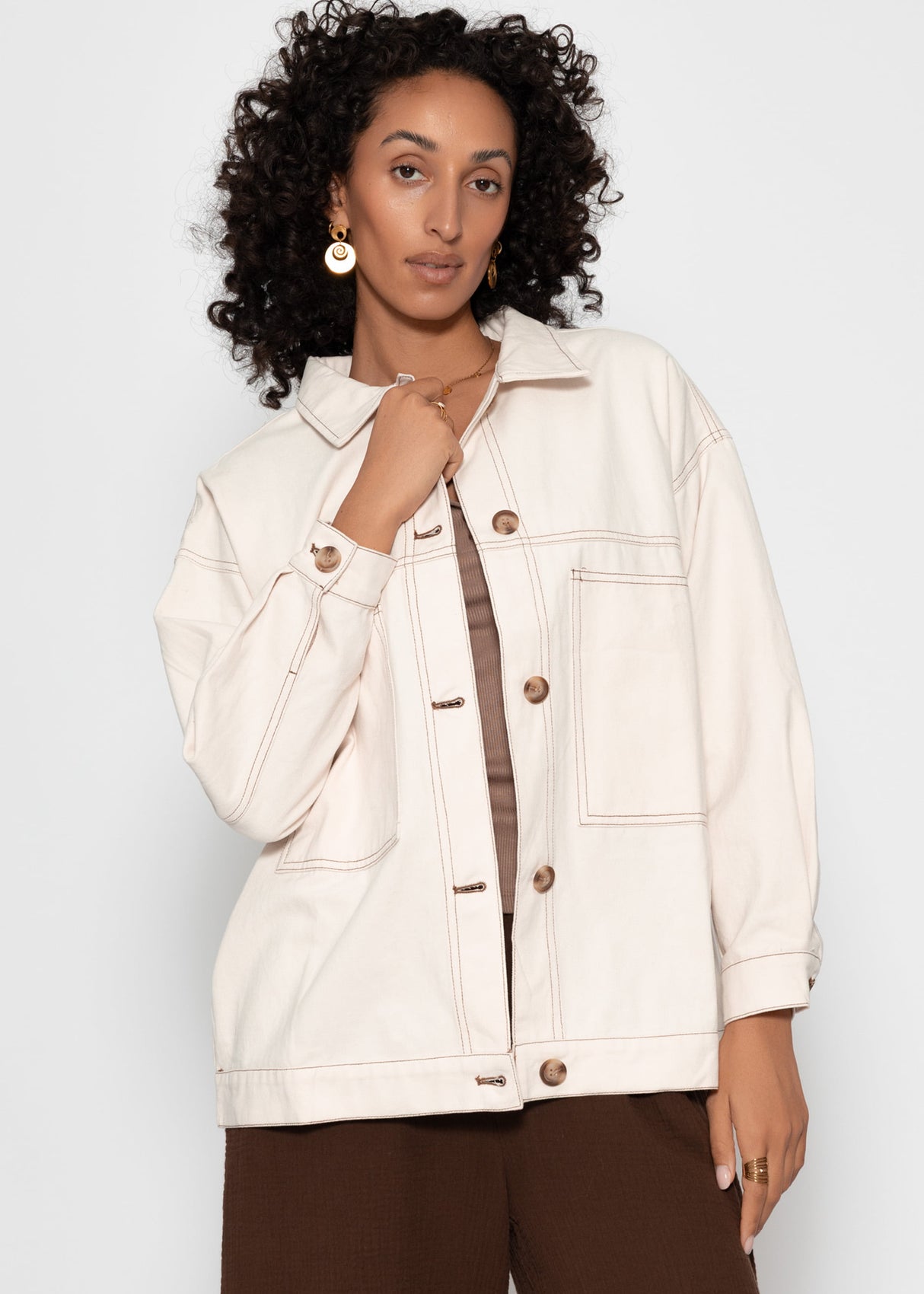 Blouse jacket - beige