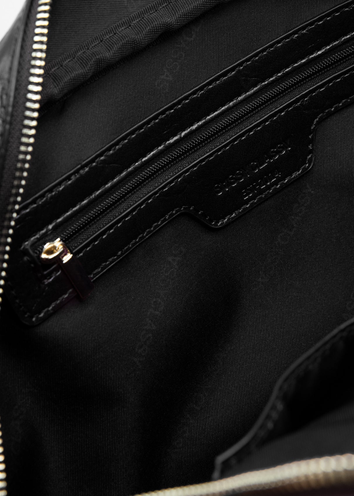 Bowlingtasche aus Kunstleder - schwarz