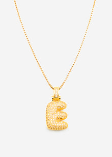 Buchstaben Kette - E - gold