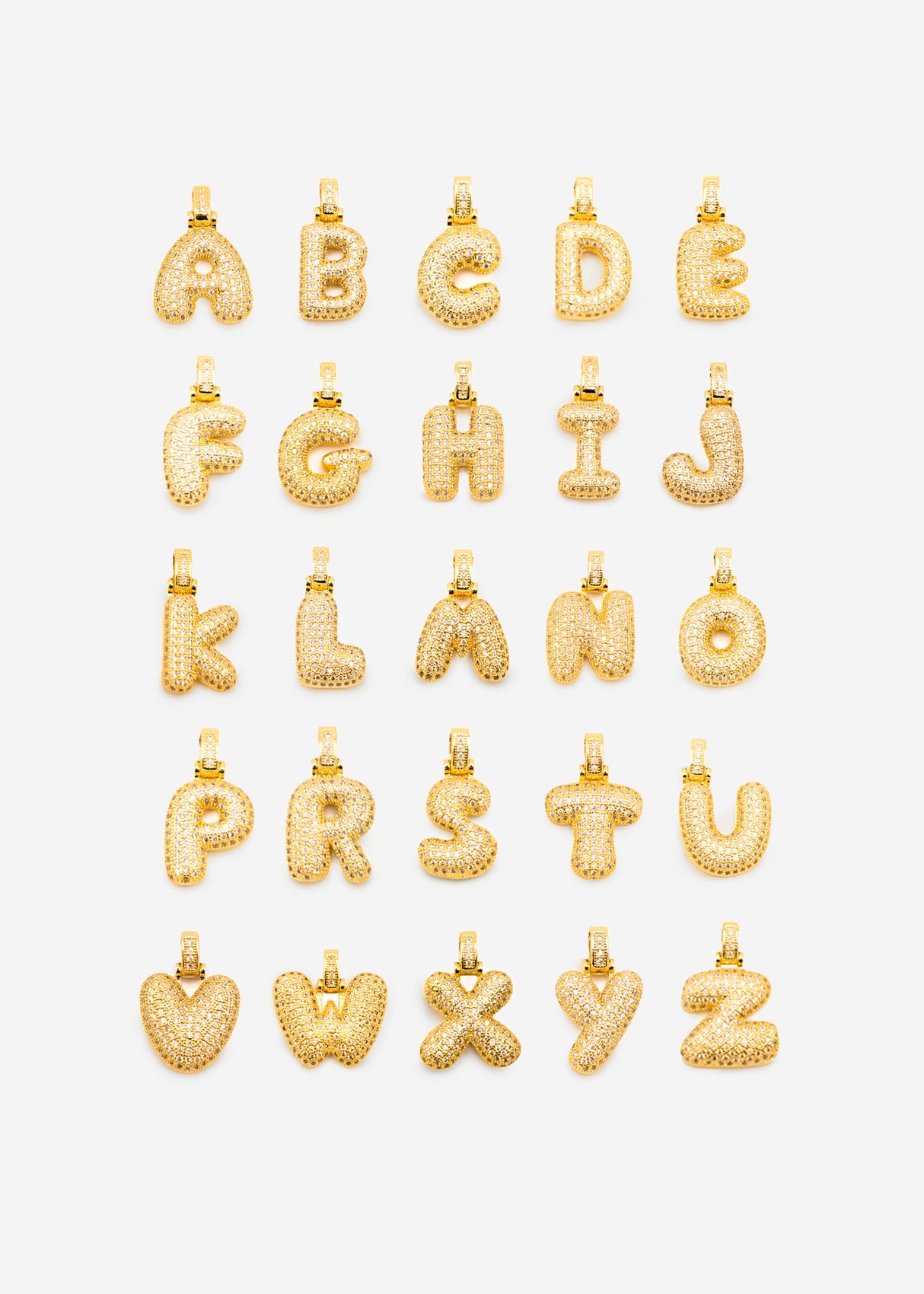 Letter necklace - L - gold