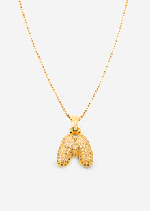 Buchstaben Kette - M - gold