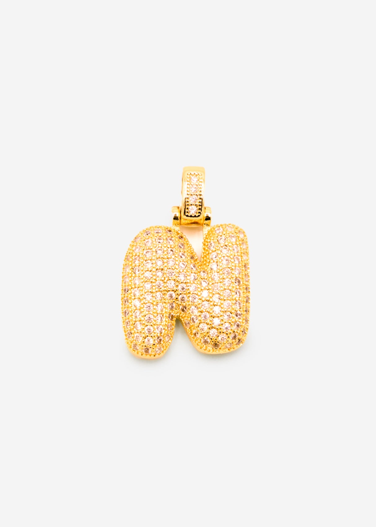 Letter necklace - N - gold