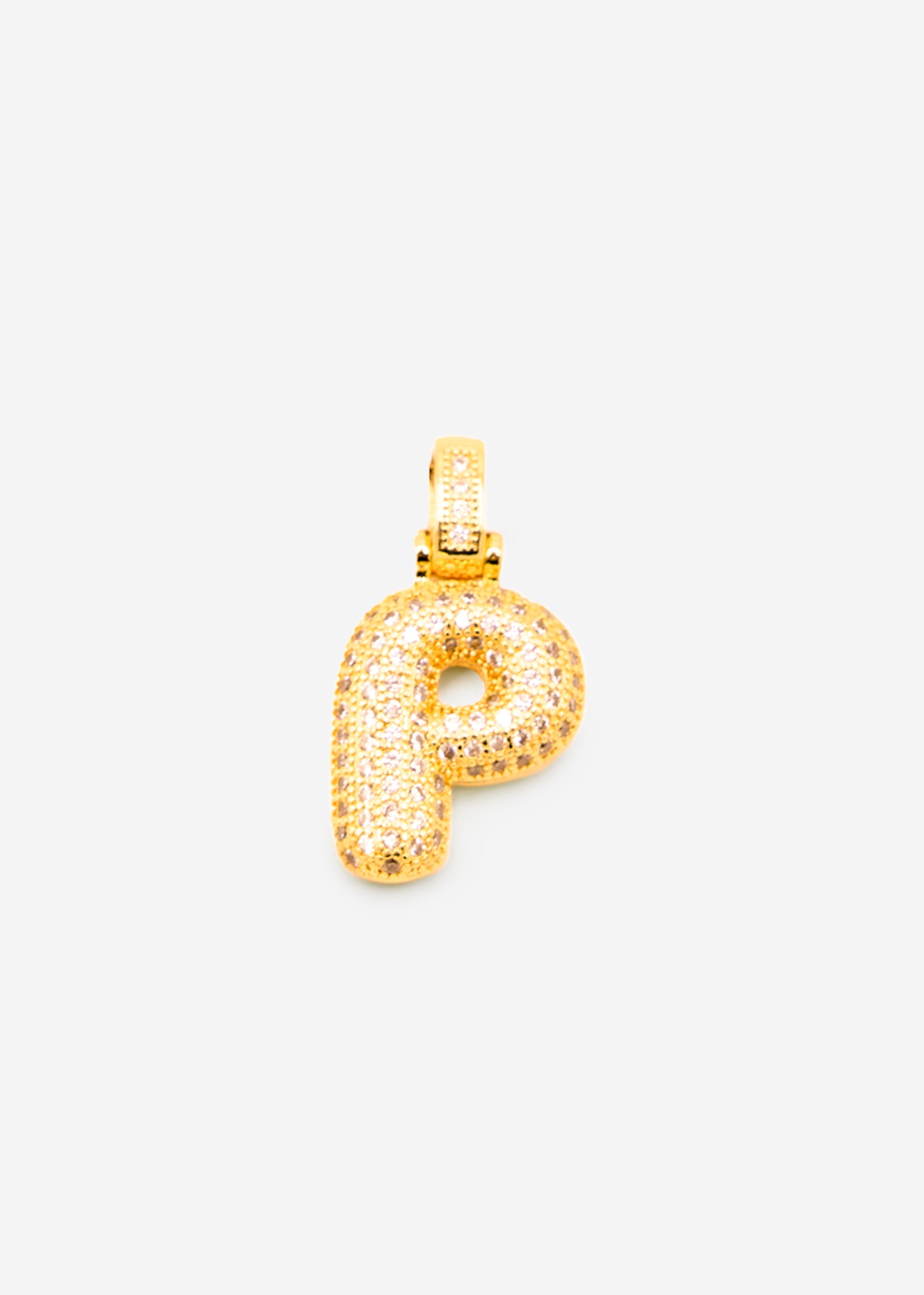 Letter necklace - P - gold
