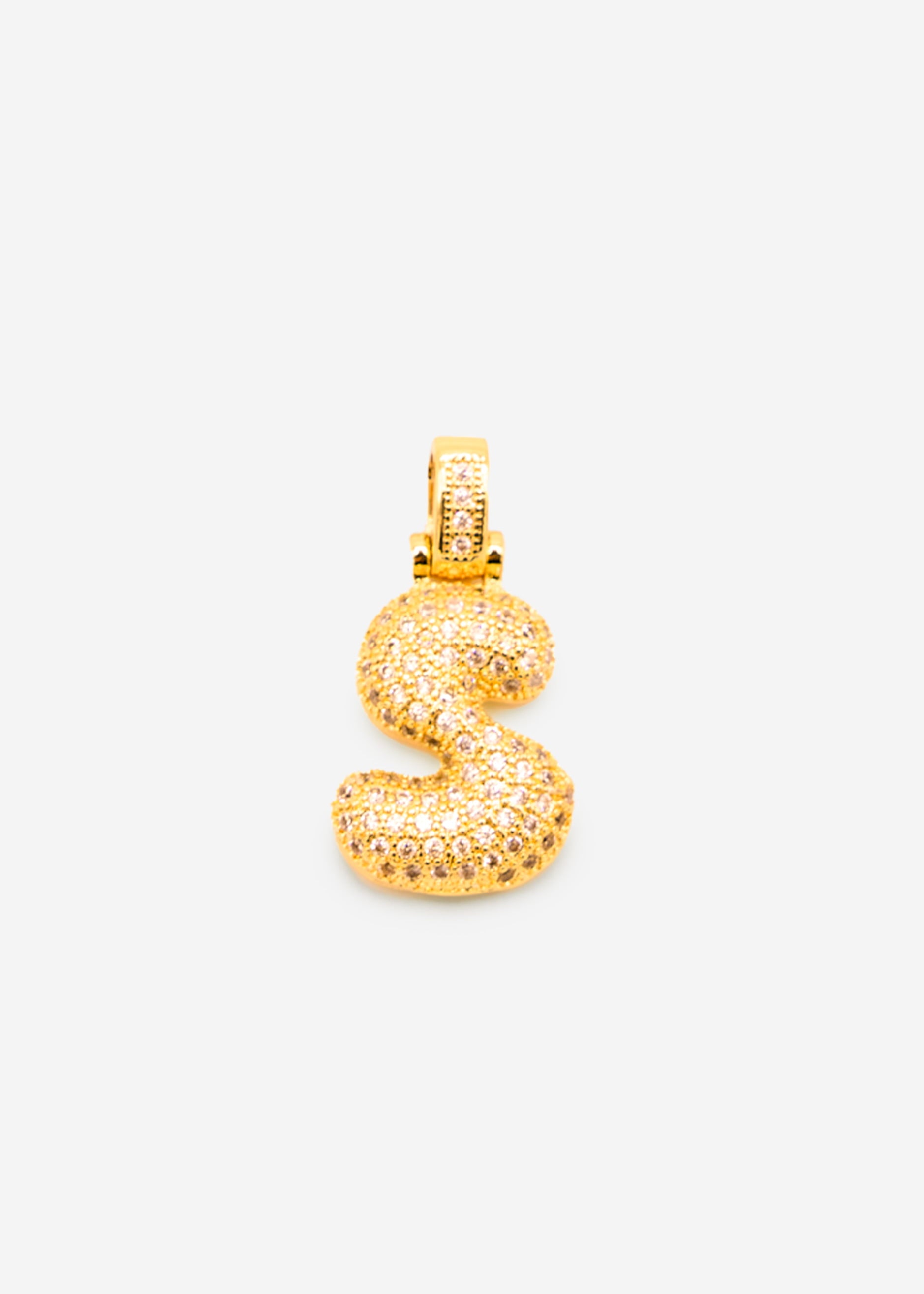 Letter necklace - S - gold