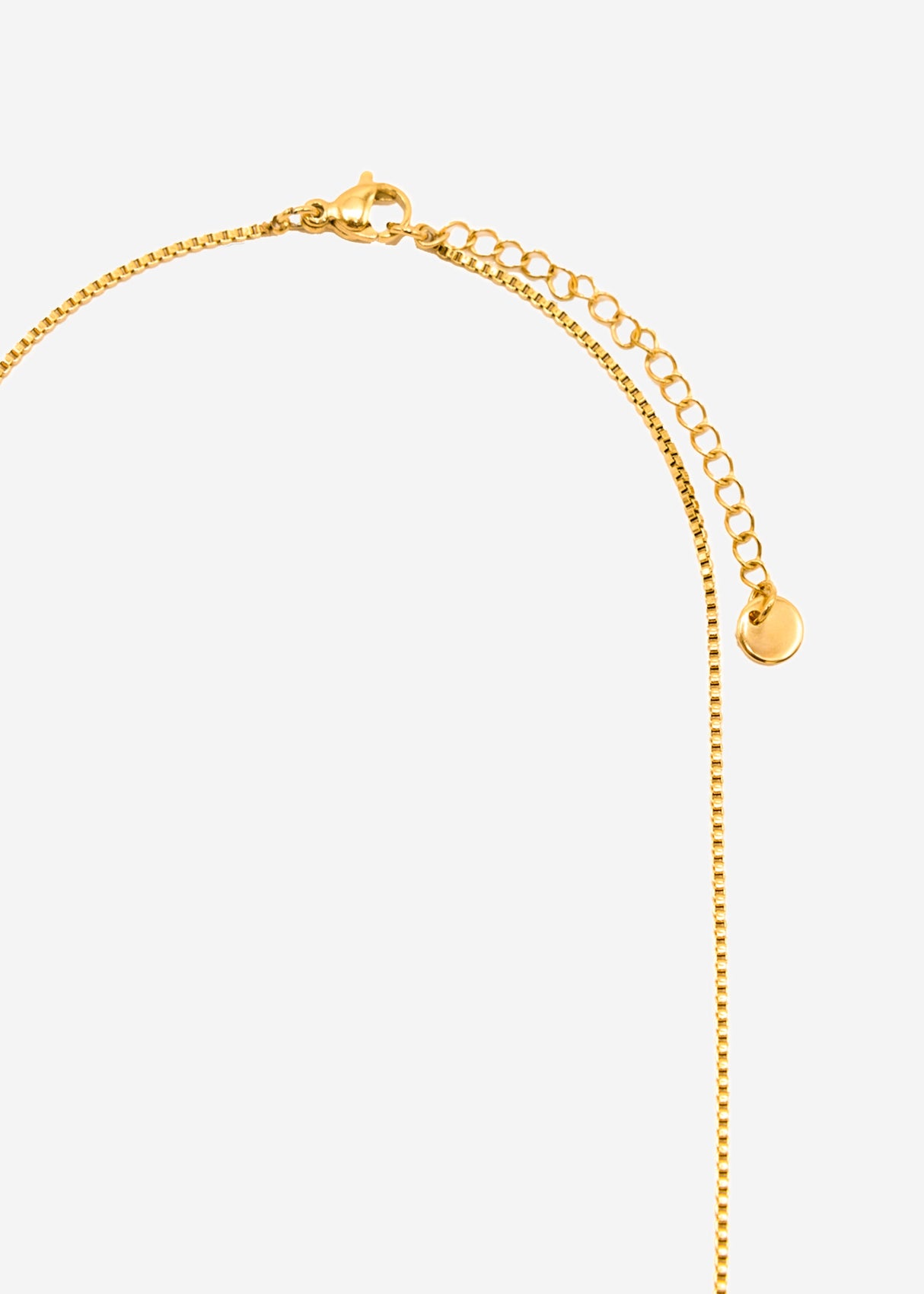 Letter necklace - V - gold