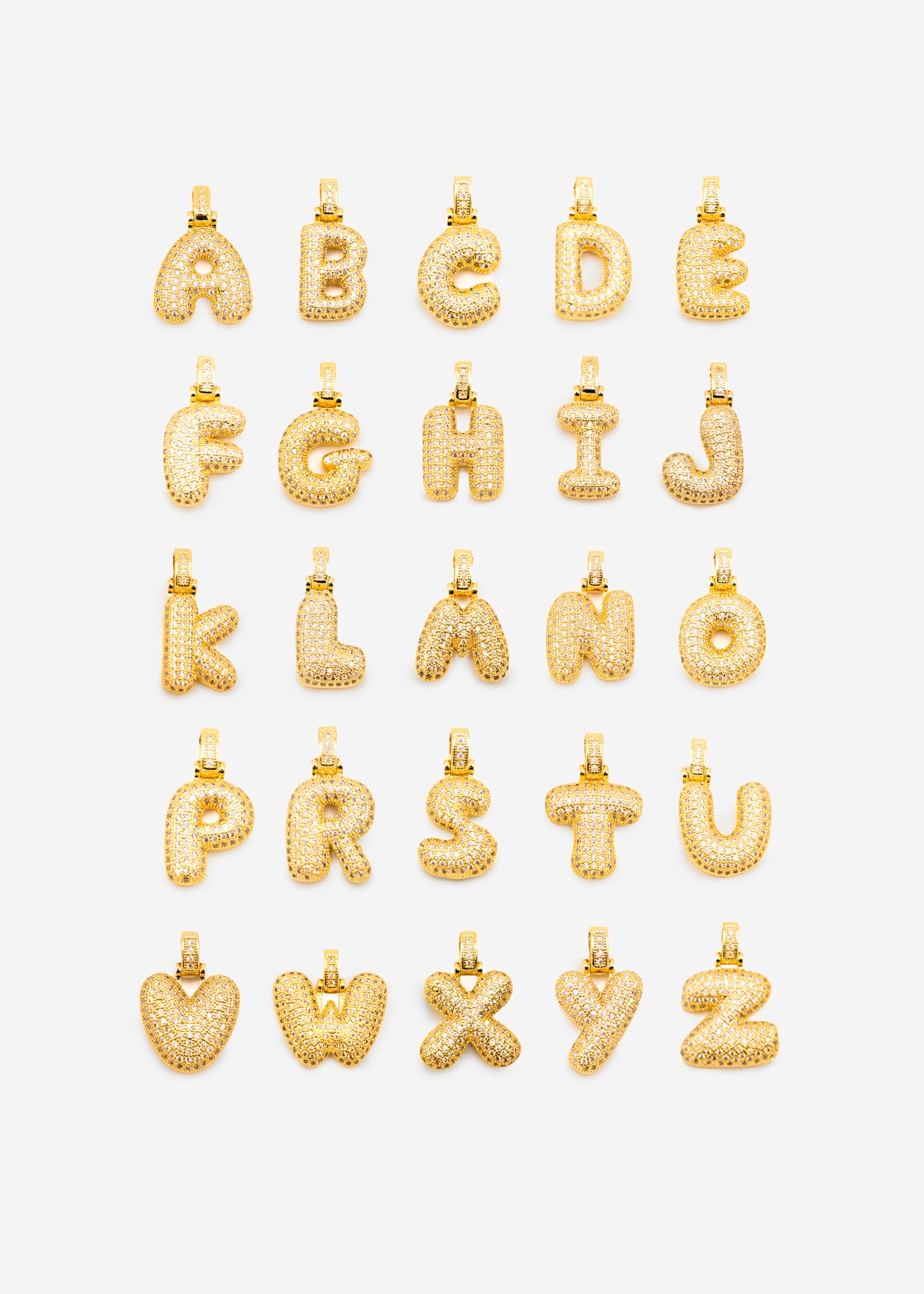 Letter necklace - Y - gold