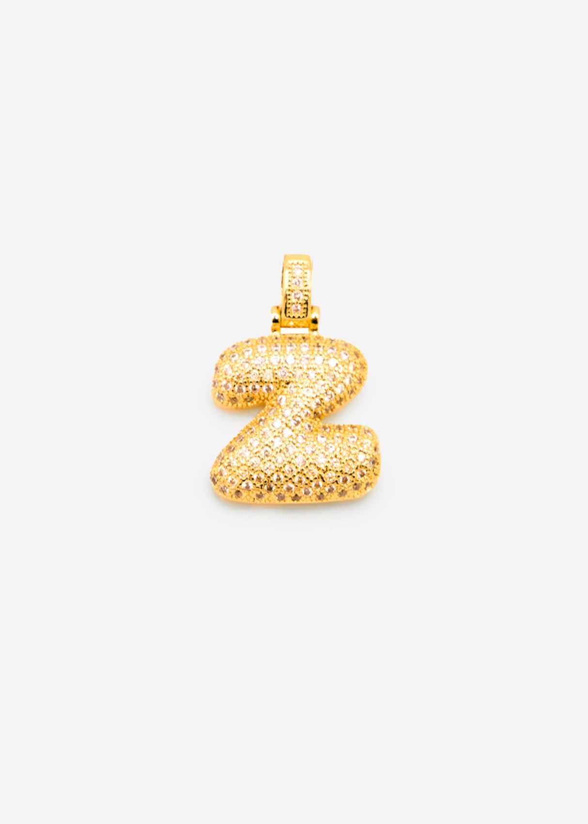 Buchstaben Kette - Z - gold