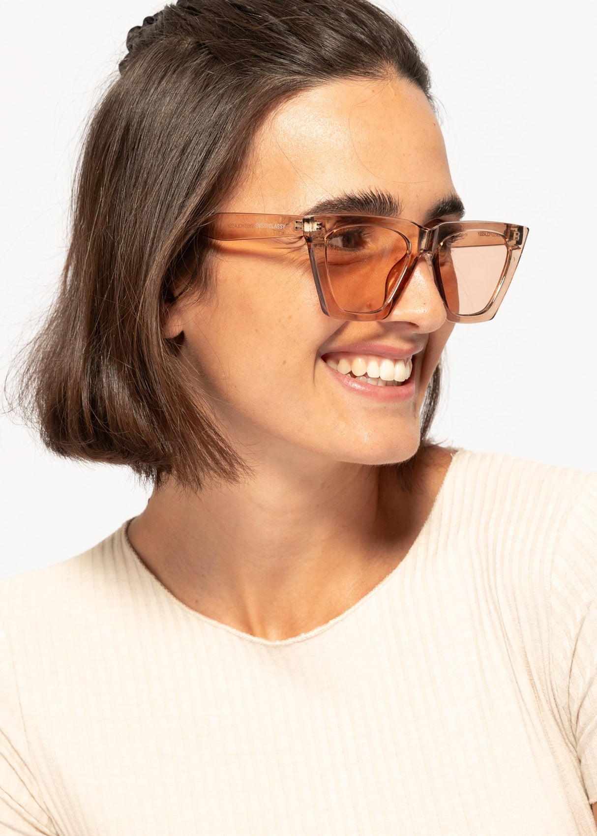 Cat Eye Sunglasses - brown