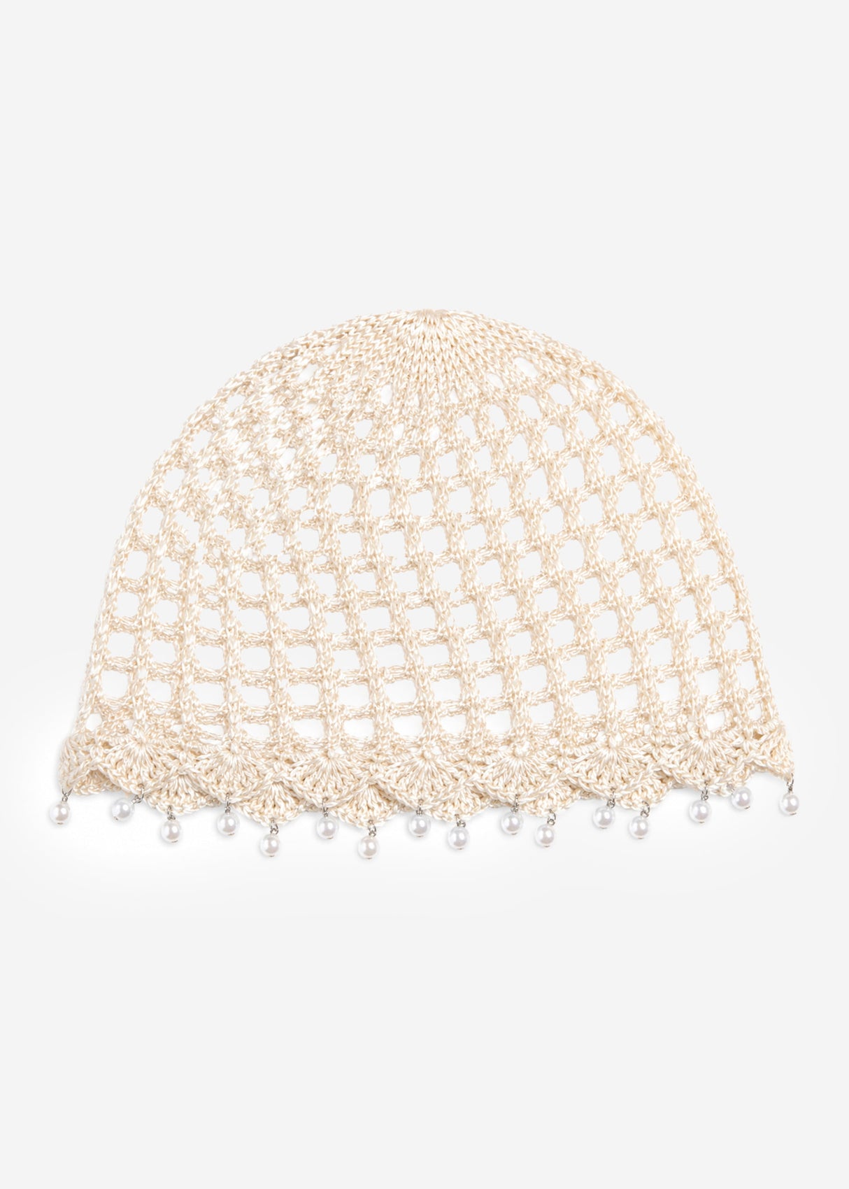 Crochet Beanie - offwhite