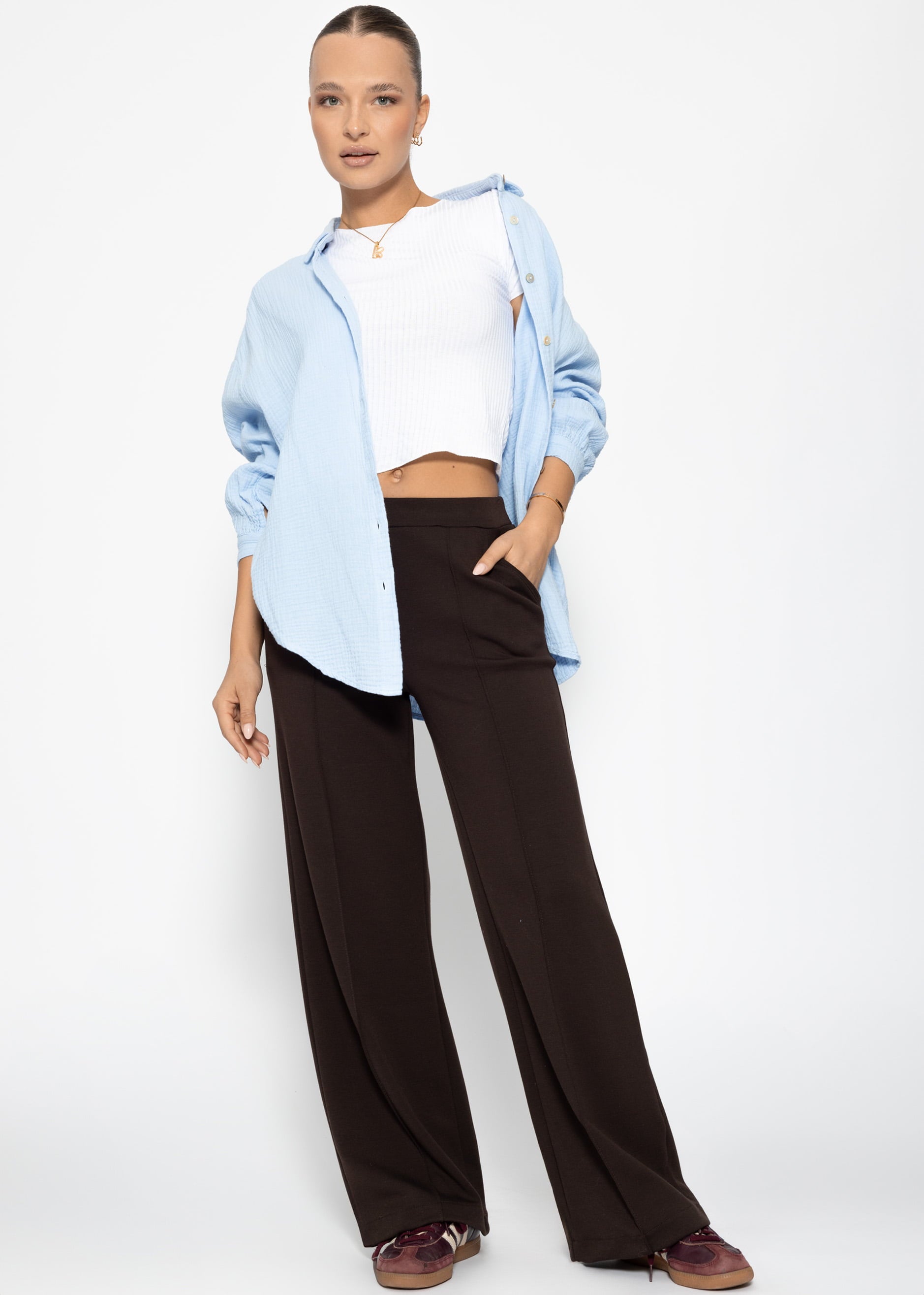Crop-Shirt - weiß