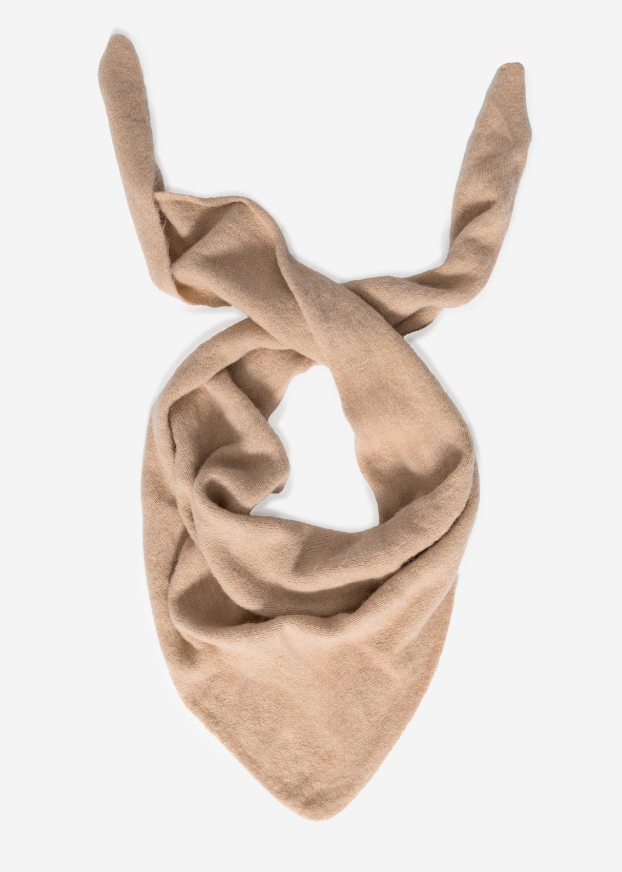 Triangular scarf - beige