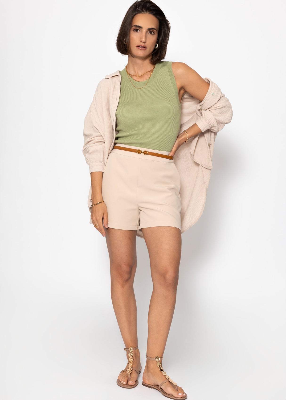 Elegante Shorts - beige