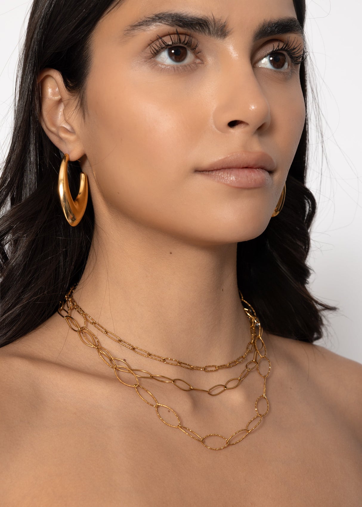 Filigranes Halsketten-Set - gold