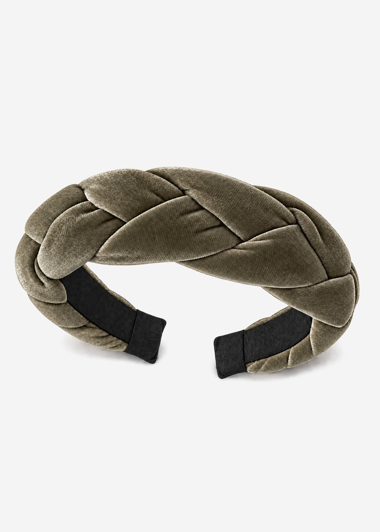 Geflochtener Samthaarreif - khaki