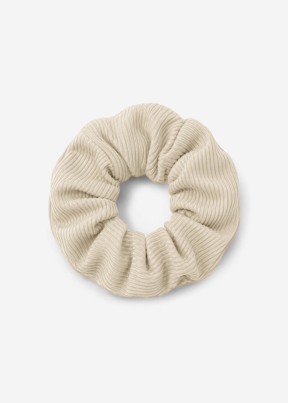 Gerippter Scrunchie - offwhite