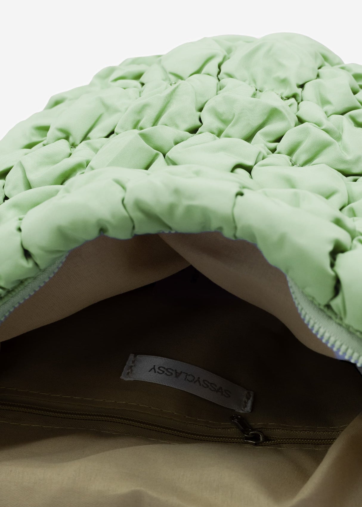Quilted bag - light green