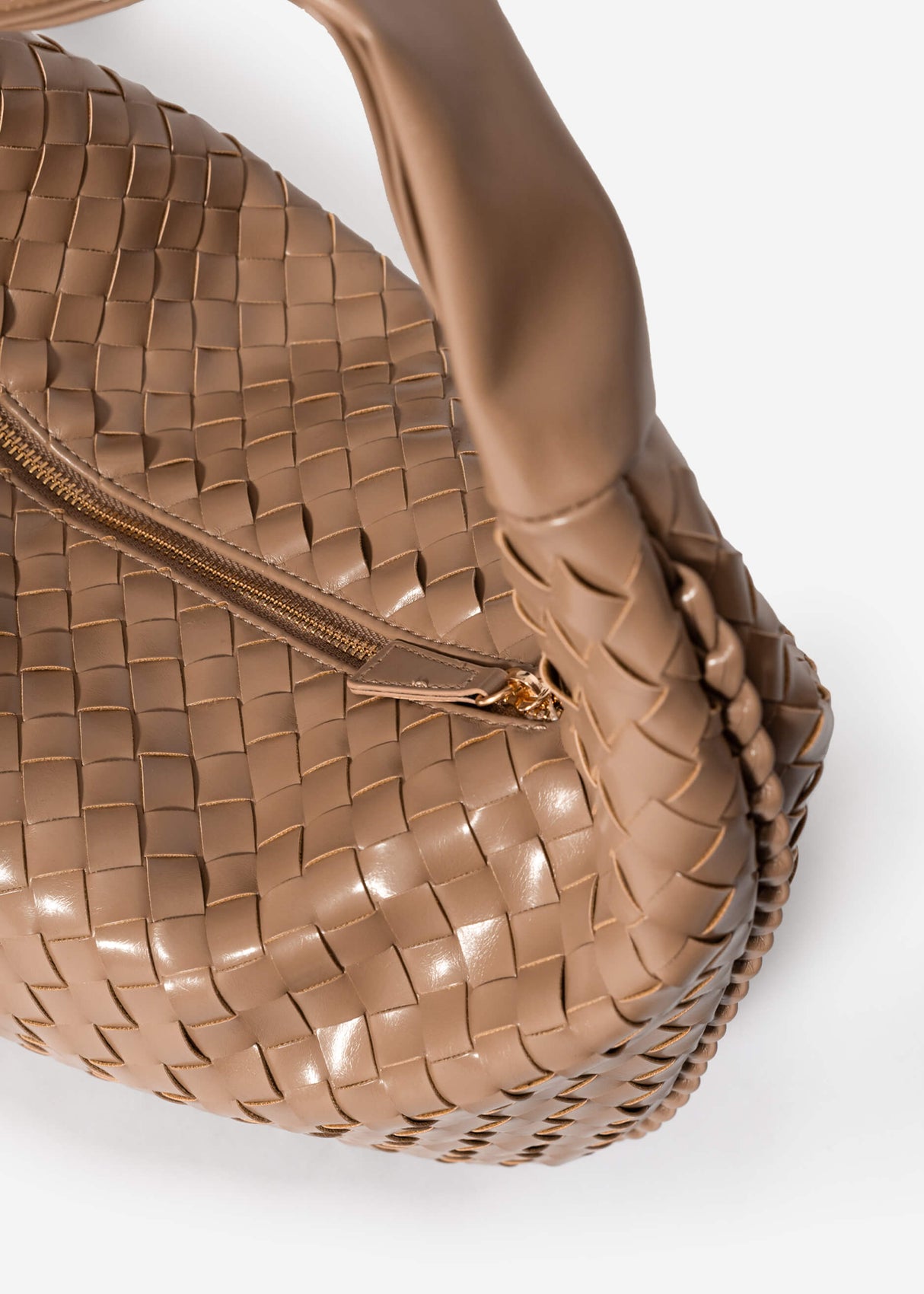 Gewebte Umhängetasche - taupe