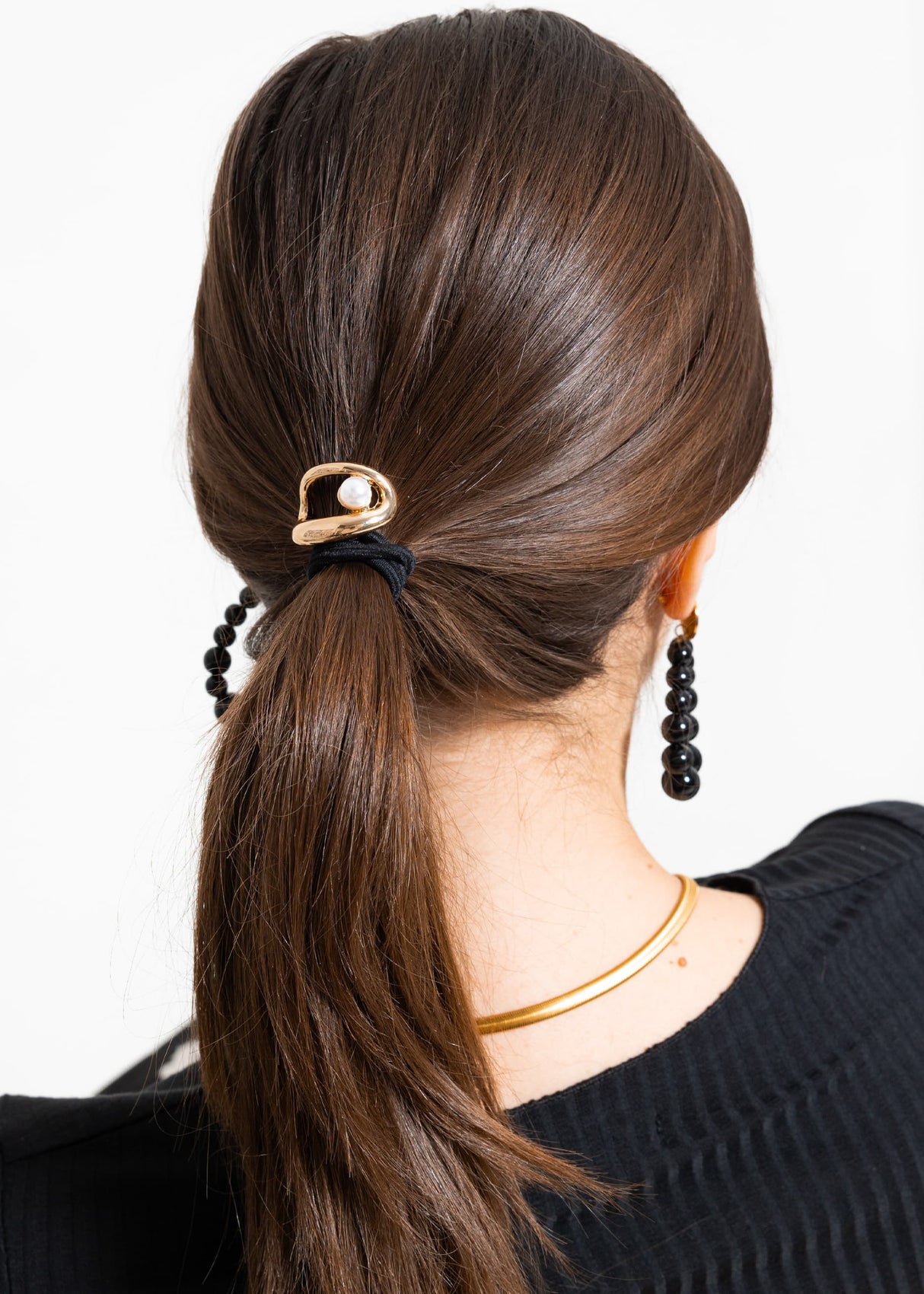 Hair tie set - gold-apricot