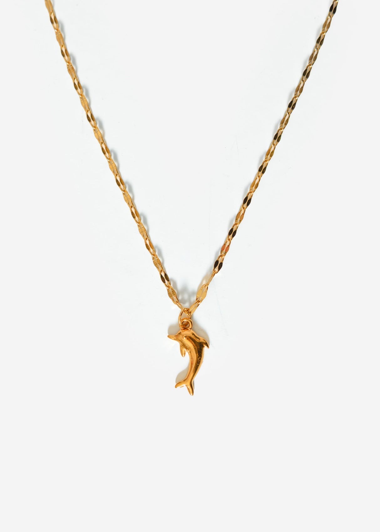 Halskette mit Delfin - gold