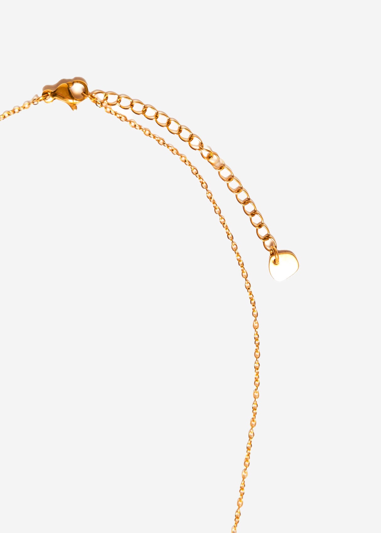 Necklace with cherry - gold