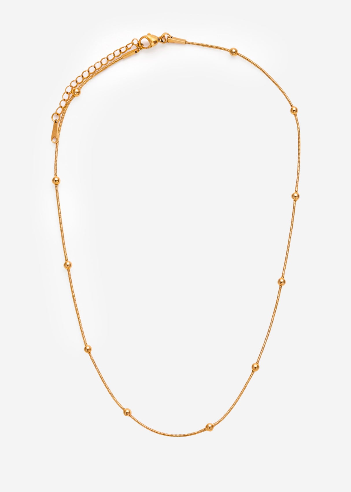 Halskette mit Kugeln - gold