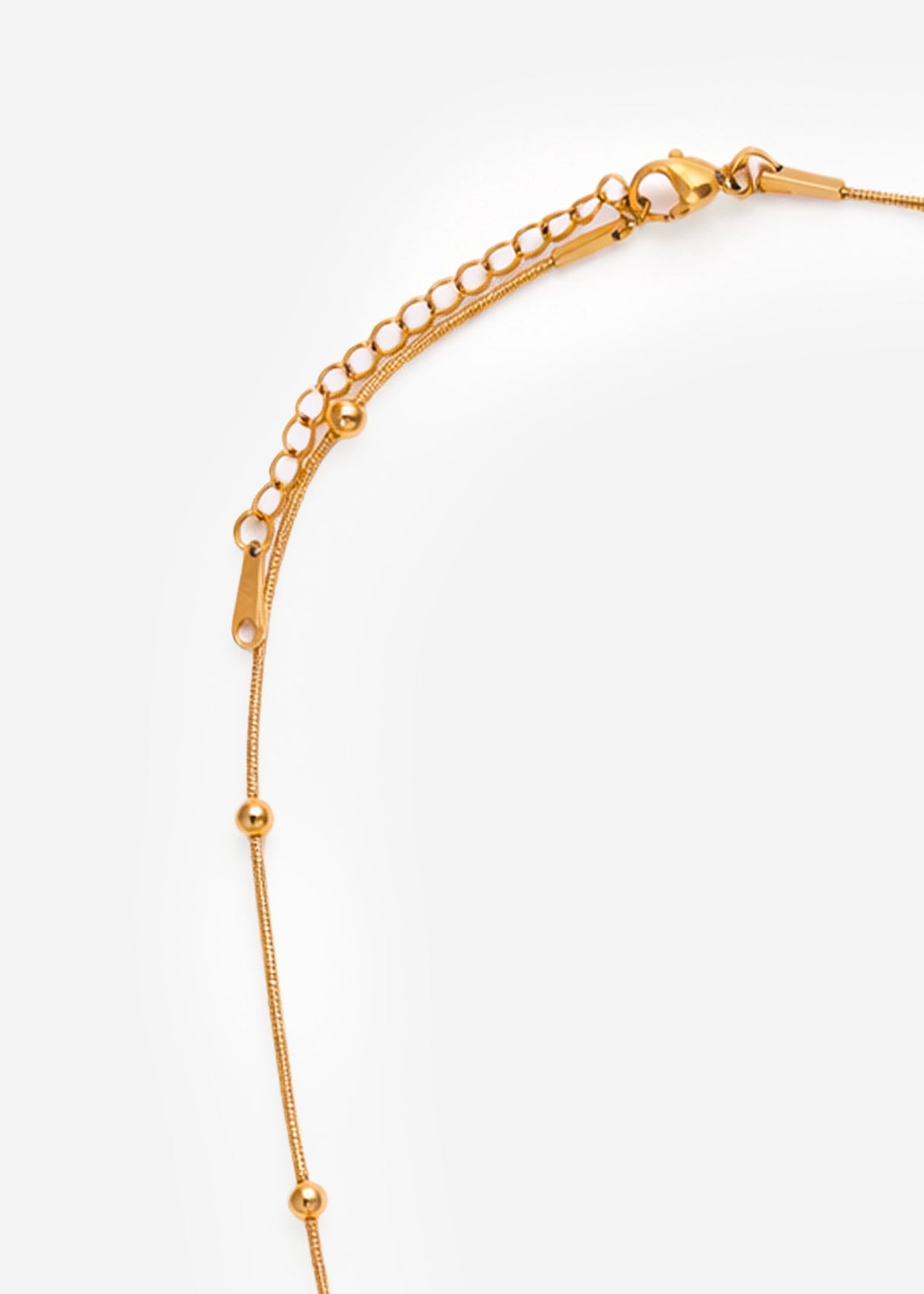 Halskette mit Kugeln - gold