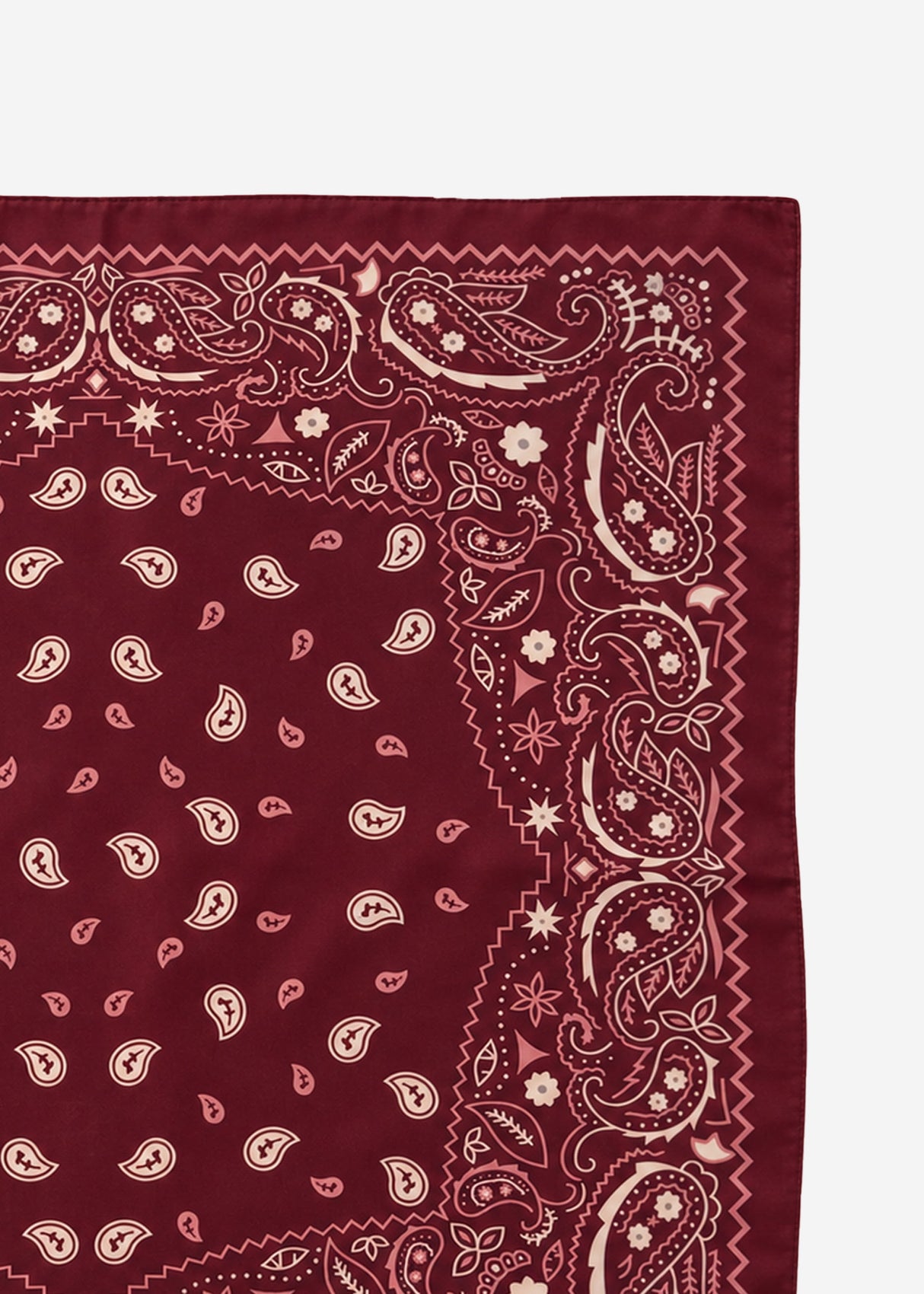 Halstuch mit allover Paisley-Print - burgundy